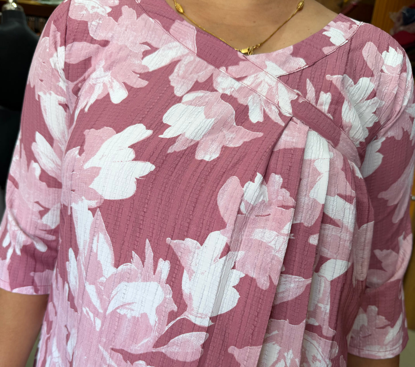 Pink Umbrella Pattern Co-Ord Set