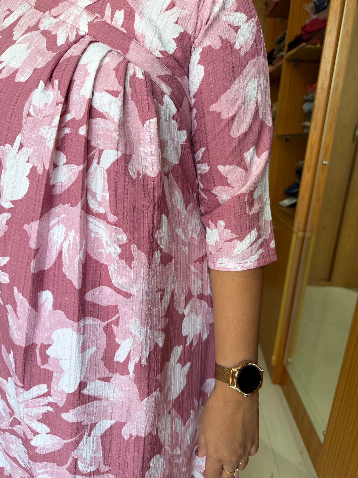 Pink Umbrella Pattern Co-Ord Set