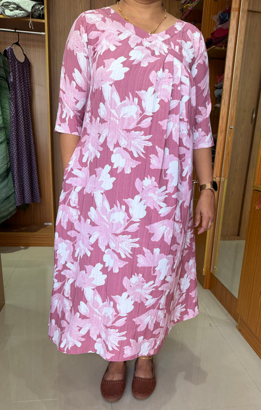 Pink Umbrella Pattern Co-Ord Set